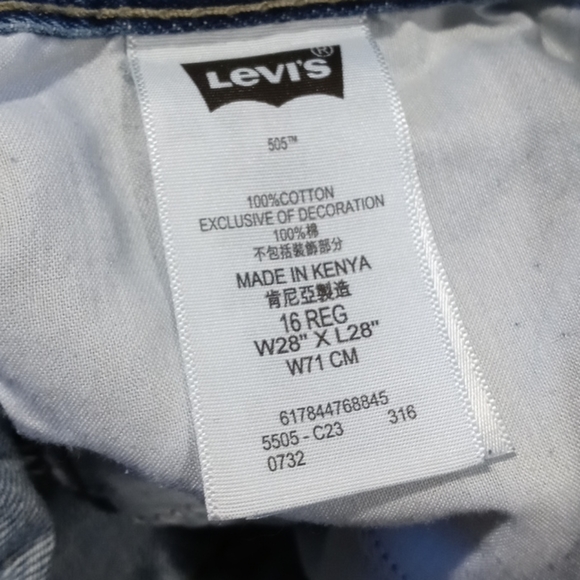 Levi Strauss 505 jeans 16 regular 28/28 - Picture 7 of 9